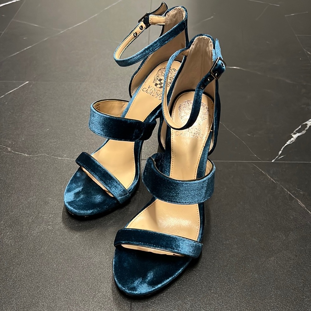 Vince Camuto Blue Velvet Heels